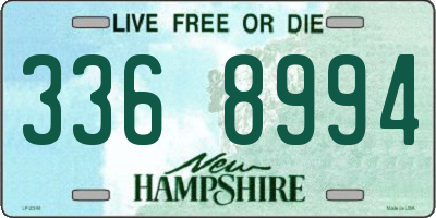 NH license plate 3368994
