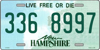NH license plate 3368997