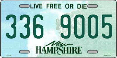 NH license plate 3369005