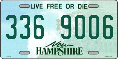 NH license plate 3369006