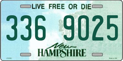 NH license plate 3369025