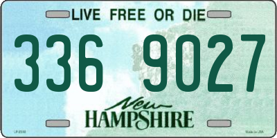 NH license plate 3369027