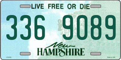 NH license plate 3369089