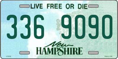 NH license plate 3369090