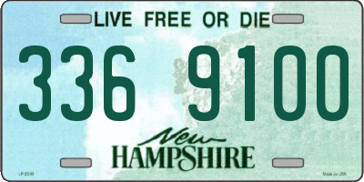 NH license plate 3369100