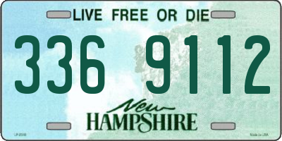 NH license plate 3369112