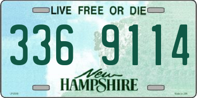 NH license plate 3369114