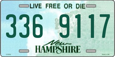 NH license plate 3369117