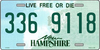 NH license plate 3369118