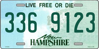 NH license plate 3369123