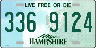 NH license plate 3369124