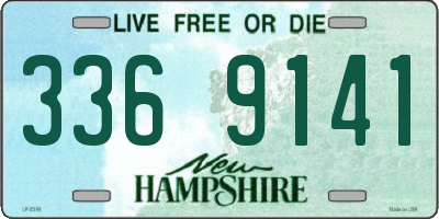 NH license plate 3369141