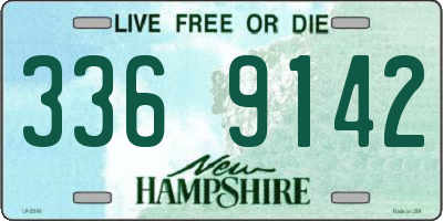 NH license plate 3369142