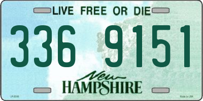 NH license plate 3369151
