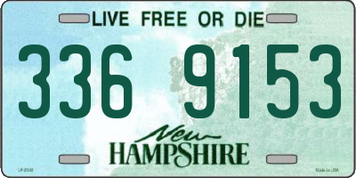 NH license plate 3369153