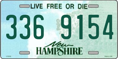 NH license plate 3369154