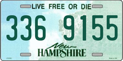 NH license plate 3369155