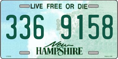NH license plate 3369158