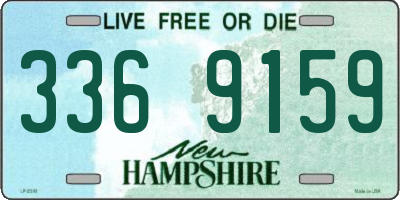 NH license plate 3369159