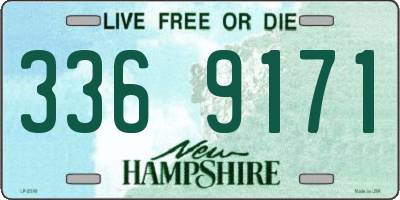 NH license plate 3369171