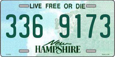 NH license plate 3369173