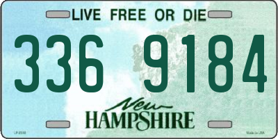 NH license plate 3369184