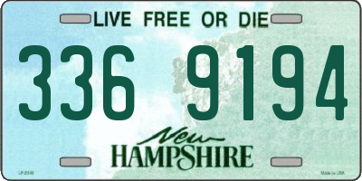 NH license plate 3369194