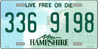 NH license plate 3369198