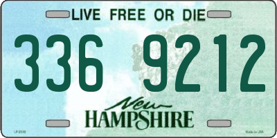 NH license plate 3369212