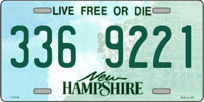 NH license plate 3369221