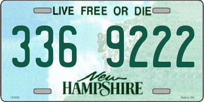 NH license plate 3369222