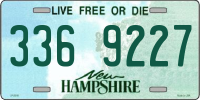 NH license plate 3369227