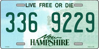 NH license plate 3369229