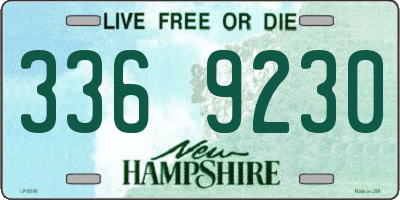 NH license plate 3369230