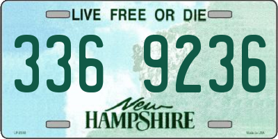 NH license plate 3369236