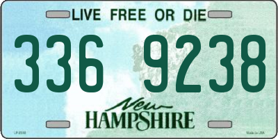 NH license plate 3369238