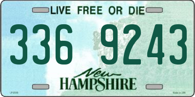 NH license plate 3369243