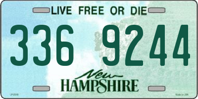NH license plate 3369244