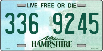 NH license plate 3369245