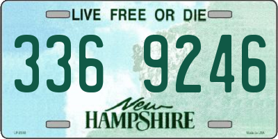 NH license plate 3369246