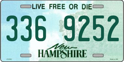 NH license plate 3369252