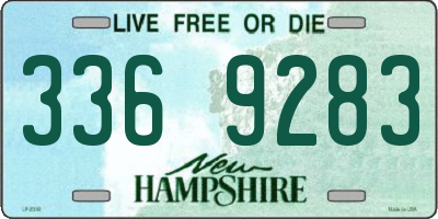 NH license plate 3369283