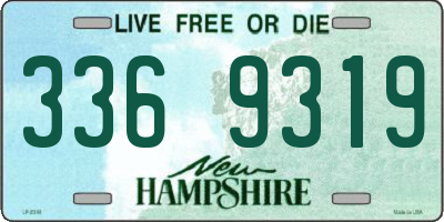 NH license plate 3369319