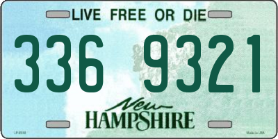NH license plate 3369321