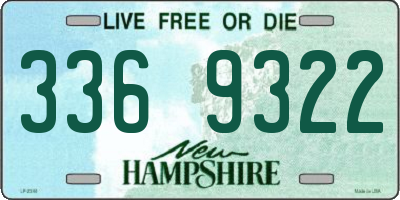 NH license plate 3369322