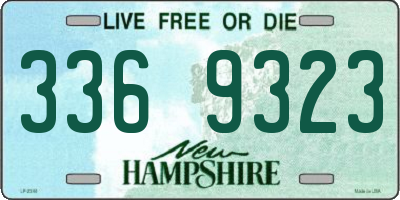 NH license plate 3369323