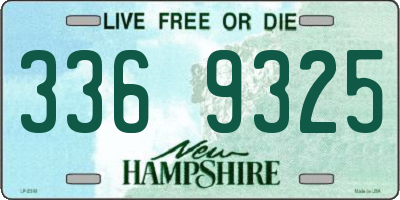 NH license plate 3369325