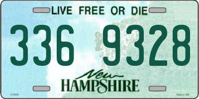 NH license plate 3369328