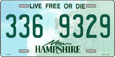 NH license plate 3369329
