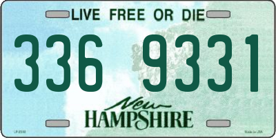 NH license plate 3369331